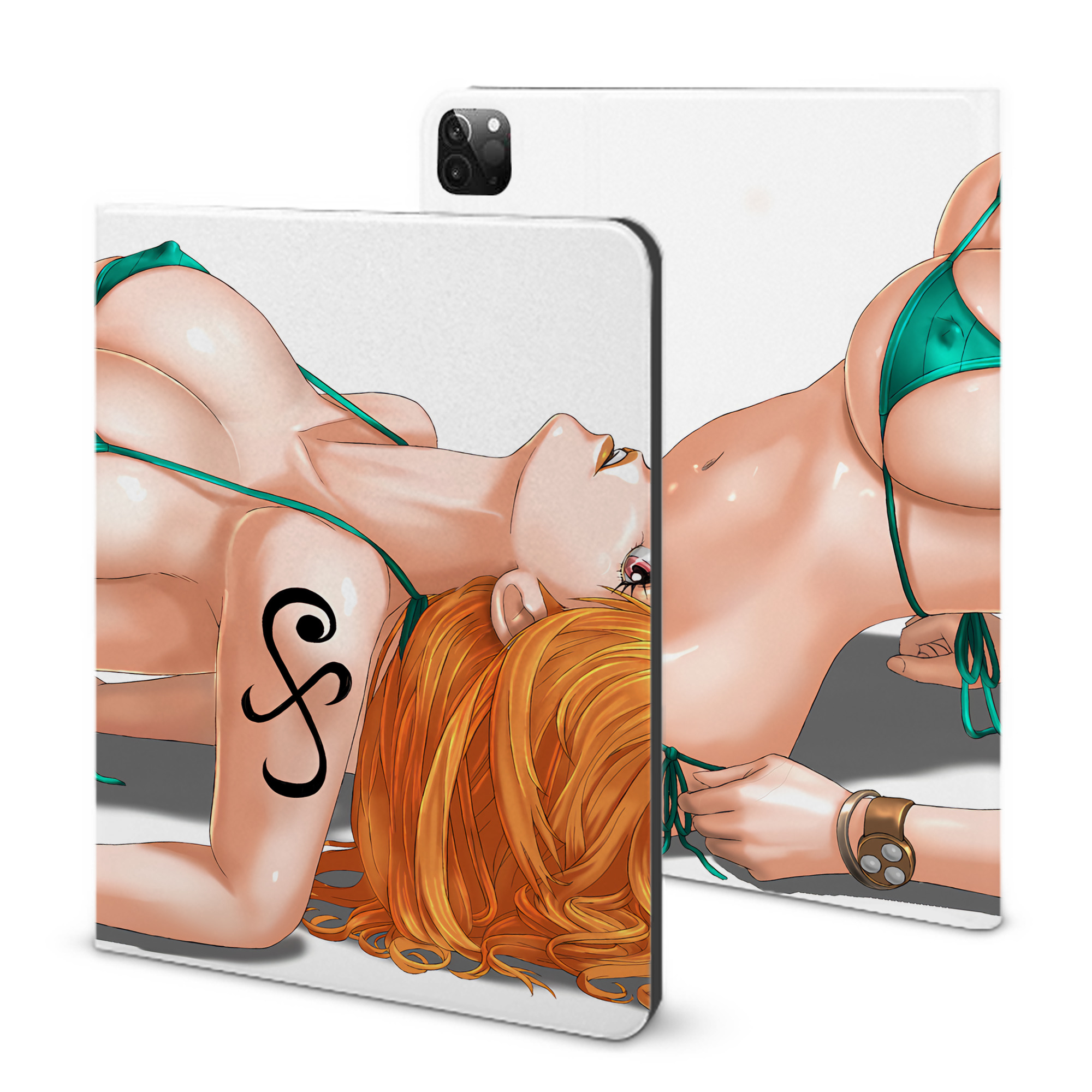 （画像用） ワンピース ONE PIECE IPadケース ペンホルダー付き ブックスタイルデザイン